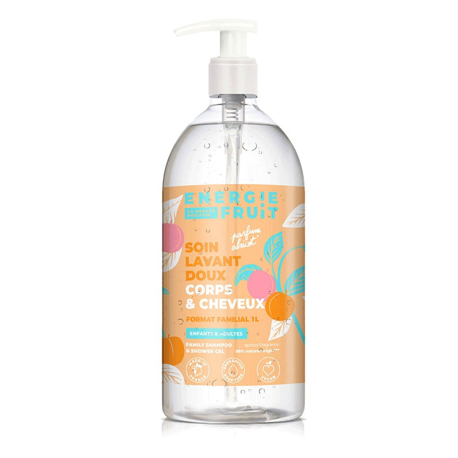 Energie Fruit Gentle Apricot Body & Hair Shower Gel 1L (33.81 fl oz)