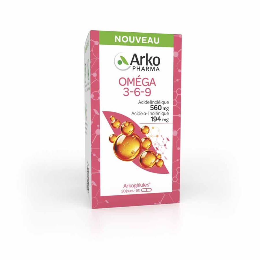 Arkopharma Arkocapsules Omegas 3-6-9 60 Capsules 300g (10.58 oz)