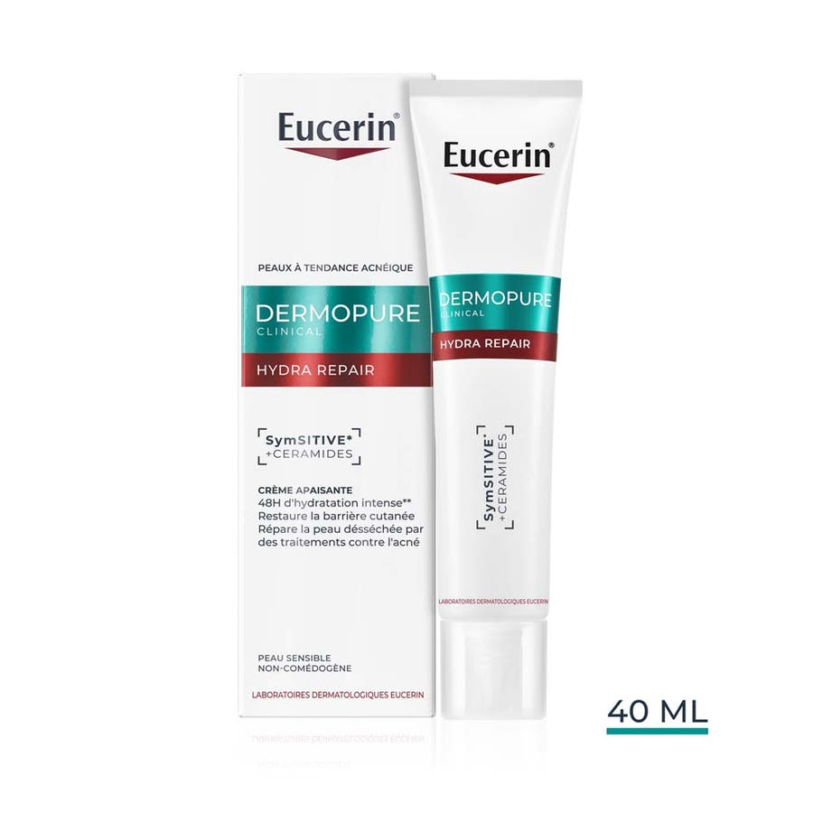 Eucerin Dermopure Hydra Repair Crème apaisante Peau Sensible 40ml (1.35 fl oz)