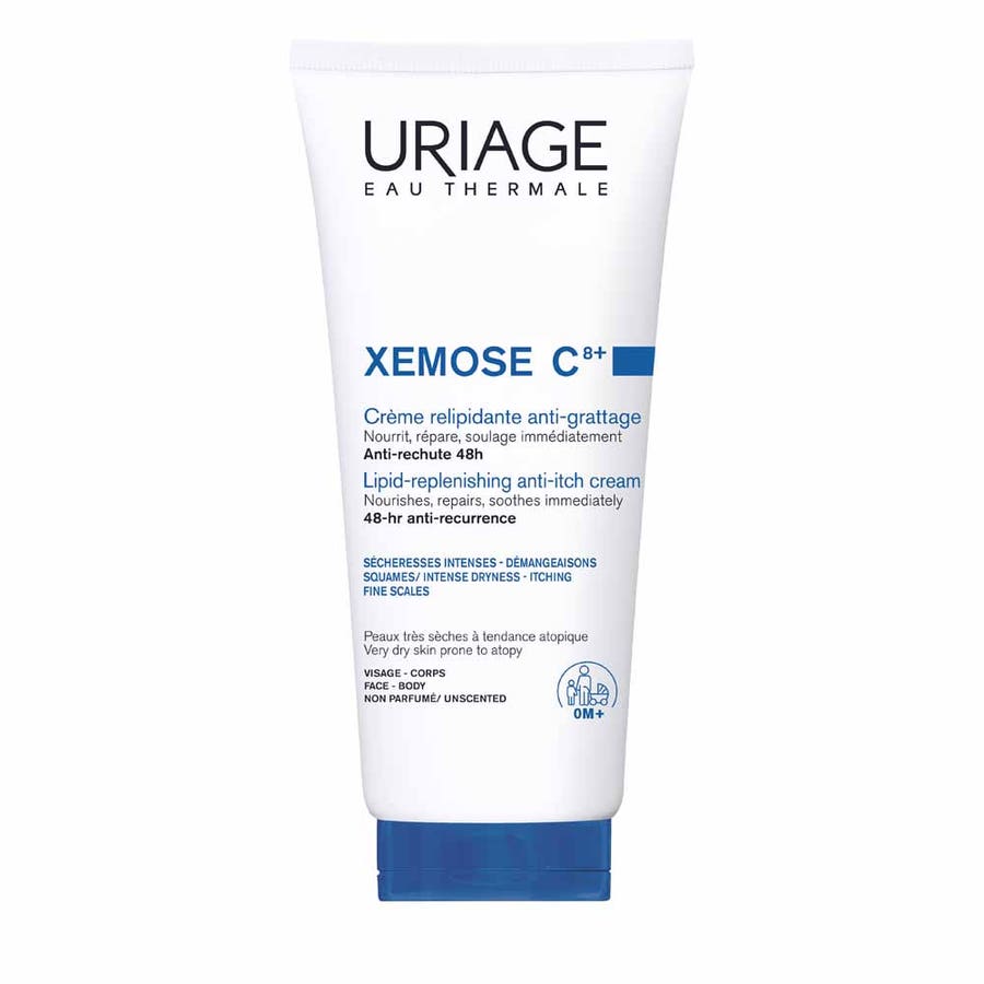 Uriage Xémose C8+ Lipid Replenishing Anti Irritation Cream Very Dry Skins Prone To Atopy Peaux Tres Seches A Tendance Atopique 200ml (6.76 fl oz)