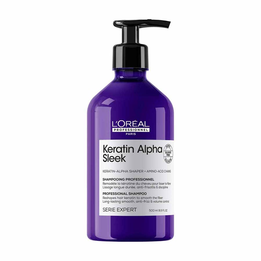 L'Oréal Professionnel Serie Expert Keratin Alpha Sleek Keratin shampoo frizzy and unruly hair 500ml (16.91 fl oz)