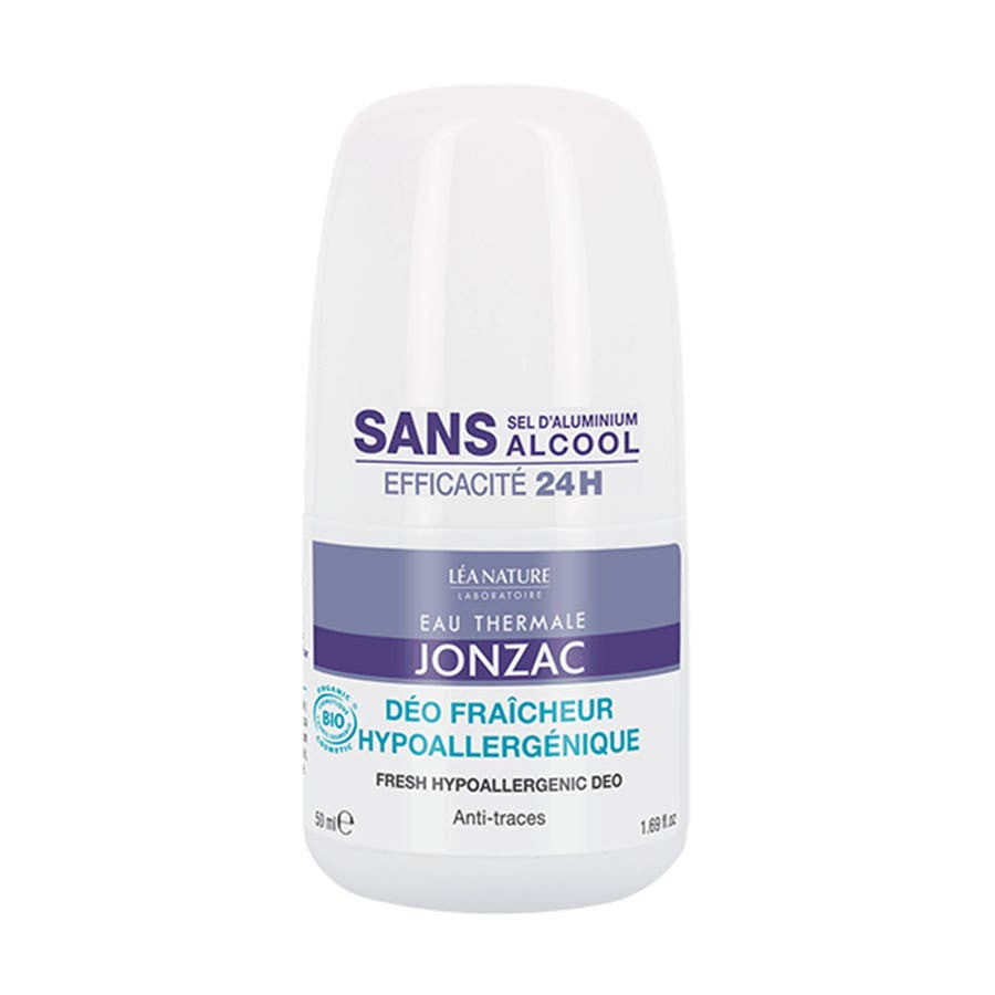 Eau thermale Jonzac Hypoallergenic Organic Anti Perspirant 24 H Roll On 50ml (1.69fl oz)