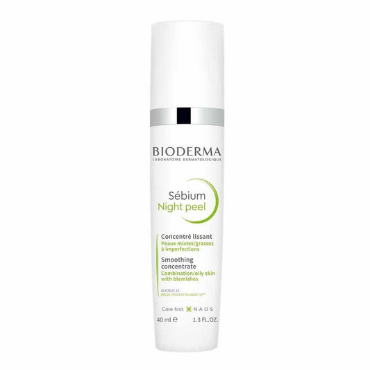 Bioderma Sebium Night Peel for Combination to Oily Skin 40ml (1.35fl oz) - FrenchBeautyHub
