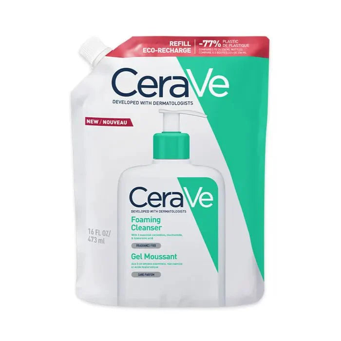 CeraVe Foaming Cleanser for Normal to Oily Skin - FrenchBeautyHub