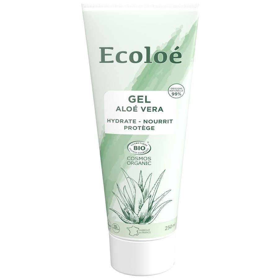 Ecolo Organic Aloe Vera Gel 250ml (8.45fl oz) - FrenchBeautyHub