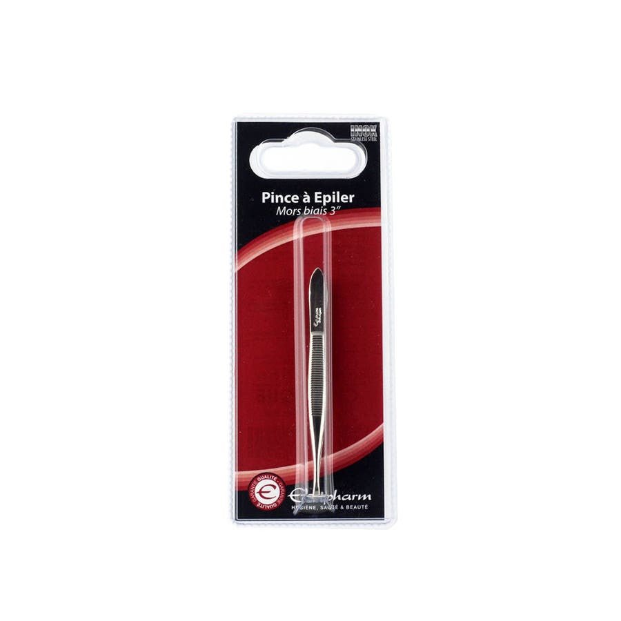 Estipharm Tweezers 3" Angled jaws 1 unit - FrenchBeautyHub
