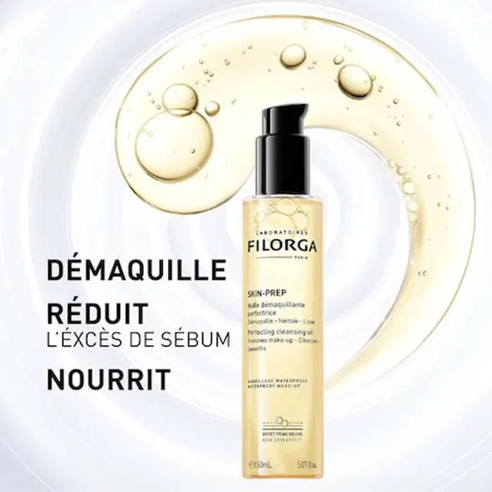 Filorga Skin - Prep Cleansing Oil + Cleansing Foam Duo 550ml (18.58fl oz) - FrenchBeautyHub