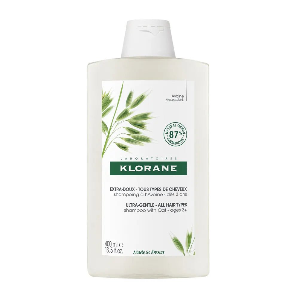 Klorane Ultra - Gentle Shampoo with Oat Milk for All Hair Types - FrenchBeautyHub