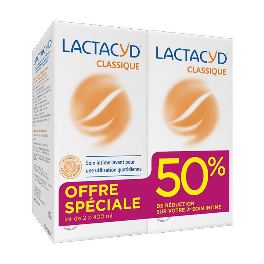 Lactacyd Intima Daily use Cleansing Care Set Of 400ml x2 (13.53fl oz x2) - FrenchBeautyHub