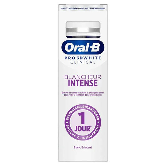 Oral - B Pro 3D White Clinical Intensive Whitening Toothpaste 75ml (2.53fl oz) - FrenchBeautyHub