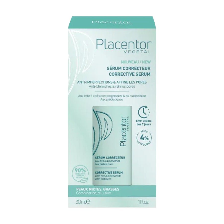 Placentor Vgtal Corrective Serum Combination to Oily Skin 30ml (1.01fl oz) - FrenchBeautyHub