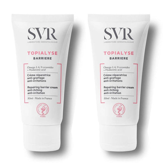 SVR Topialyse Repairing Barrier Cream with Omega 3, 6, 9 Ceramides and Hyaluronic Acid - FrenchBeautyHub