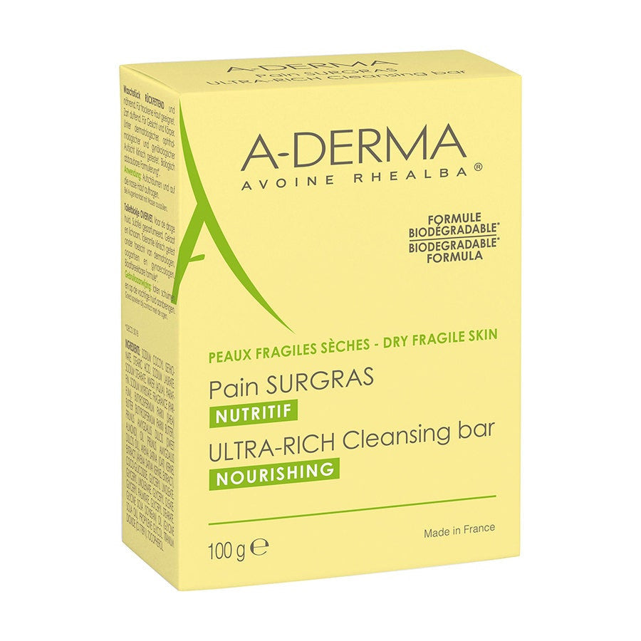 A-Derma Rhealba oats Rhealba Superfatted Soap Bar With Oat Milk 100g (3.52 oz)