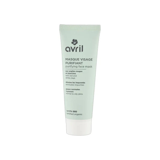 Avril Purifying mask with organic red and white clays Normal to combination skin 50ml (1.69fl oz)