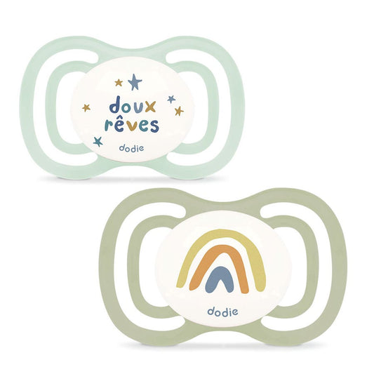 Dodie Extra Anatomical soothers 18 months and Plus x2