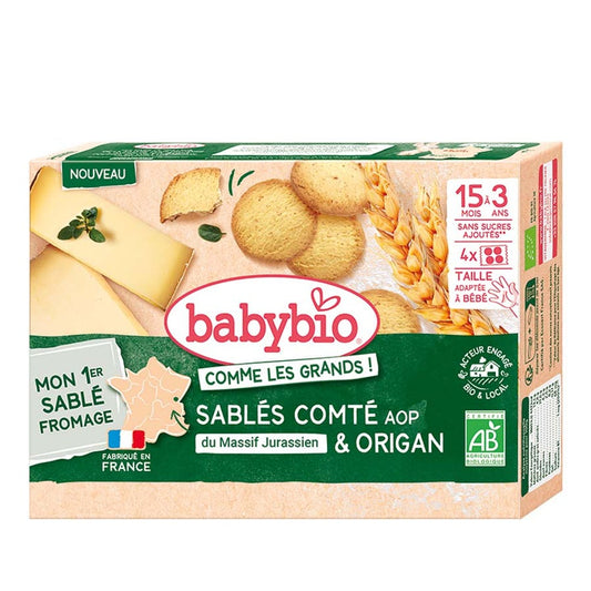 Babybio Shortbread Comté AOP & Oregano x16