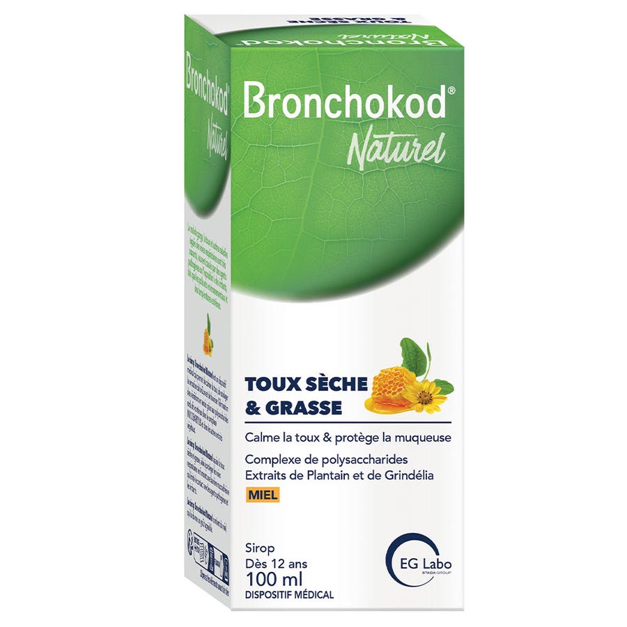 EG Labo Bronchokod Natural Dry &amp; Oily Cough Honey 100ml (3.38 fl oz)