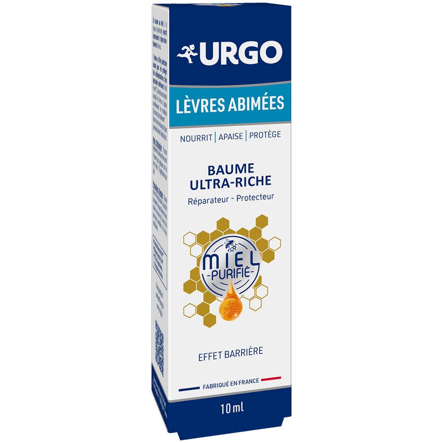 Urgo Damaged Lips Ultra Rich Honey Balm 10ml (0.34 fl oz)