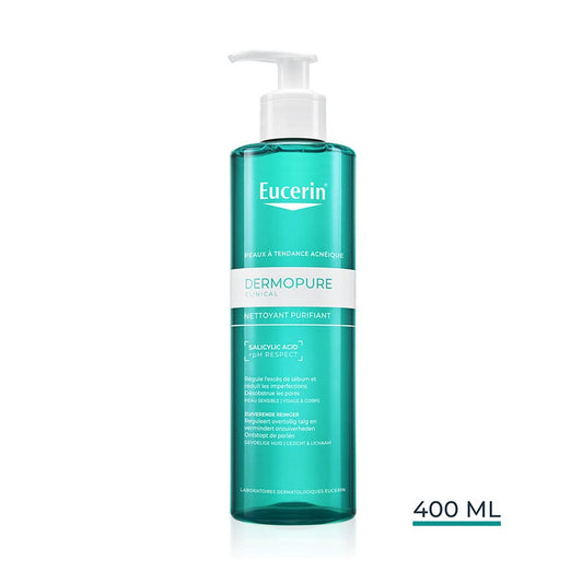 Eucerin Dermopure Clinical Nettoyant Purifiant Peaux à Tendance Acnéique 400ml (13.53 fl oz)
