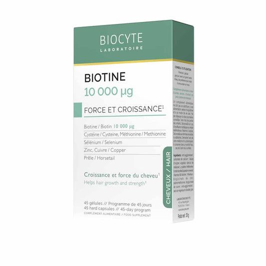 Biocyte Hair Biotin 10 000 µg Capillary strength 45 capsules 300g (10.58 oz)