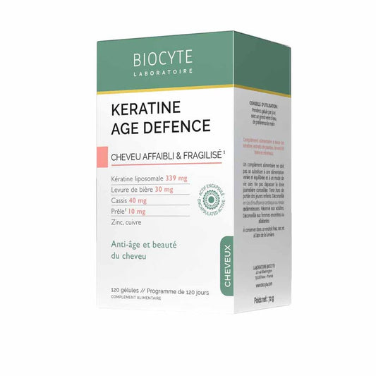 Biocyte Hair Keratin Age Defence Reinforces tired hair 120 capsules 300g (10.58 oz)