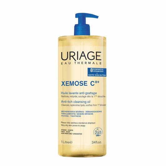 Uriage Xémose C8+ Soothing Cleansing Oil Very Dry and Atopic Skin 1L (33.81 fl oz)