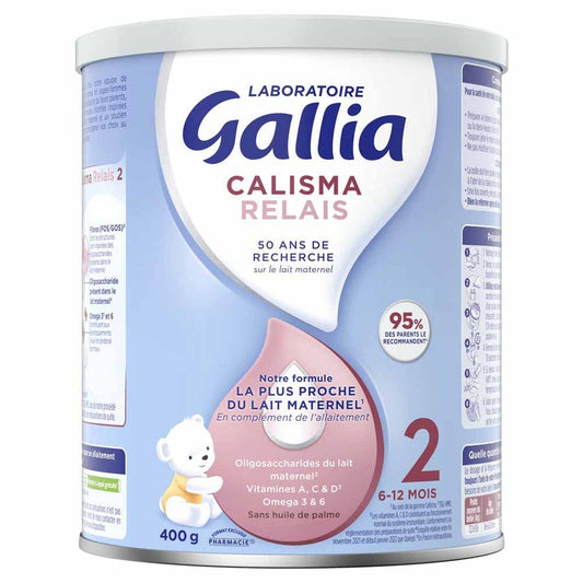 Gallia Calisma Follow-up milk powder suitable from 6 to 12 months 400g (14.11 oz)
