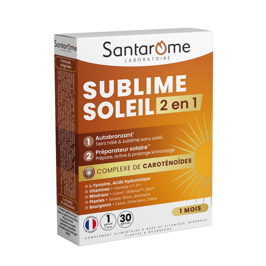 Santarome Sublime Sun 2in1 Self-tanning sun prep Self-tanner and Suncare Preparer 30 capsules