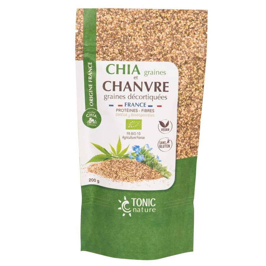 Tonic Nature Chia and Shelled Hemp Seed Mix 200g (7.05 oz)