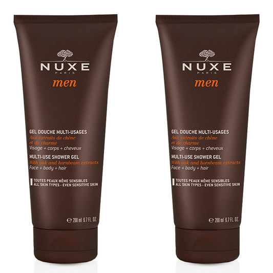 Nuxe Men Multi Use Shower Gel 200ml x2 (6.76fl oz x2)
