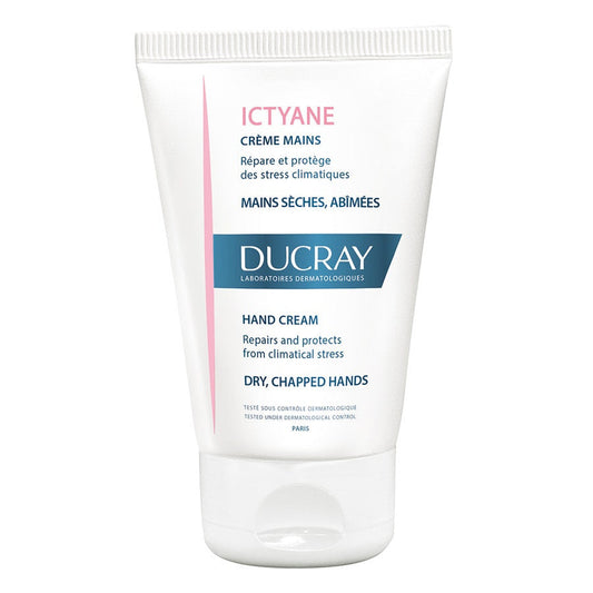 Ducray Ictyane Hand Cream 50ml (1.69 fl oz) for Dry and Chapped Hands