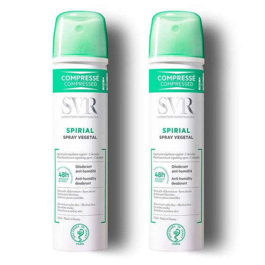 Svr Spirial Vegetable Deodorant Spray Sweat Regulator 48hr 2x  75ml (2.53fl oz) (2.53fl oz)