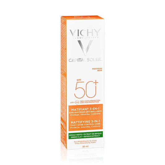 Vichy Capital Soleil Mattifying 3-In-1 SPF50+ Cream, 50ml (1.69fl oz)