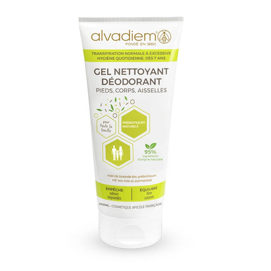 Alvadiem Apivita Deodorant Cleansing Gel 200ml for Normal to Excessive Sweating