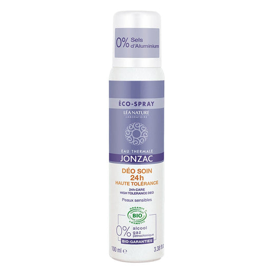 Eau Thermale Jonzac 24h Care Deodorant, High Tolerance Bioes 100ml (3.38fl oz)
