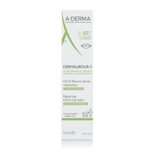 A - Derma Dermalibour+ Repairing CICA Lip Balm 15ml (0.50fl oz) - FrenchBeautyHub