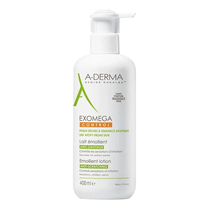 A - Derma Exomega Control Emollient Lotion for Dry Skin Prone to Atopy - FrenchBeautyHub