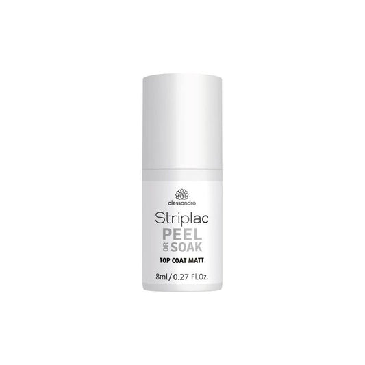 Alessandro Striplac Peel or soak matte top coat Semi - permanent 8ml (0.27fl oz) - FrenchBeautyHub