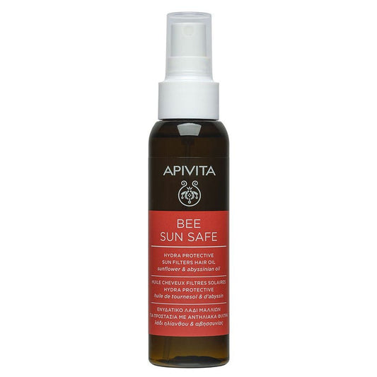 Apivita Bee Sun Safe Hair Oil with Sun Filters 100ml (3.38fl oz) - FrenchBeautyHub