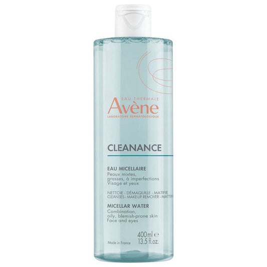 Avène Cleanance Matifying Cleansing Micellar Water 400ml (13.52fl oz) - FrenchBeautyHub