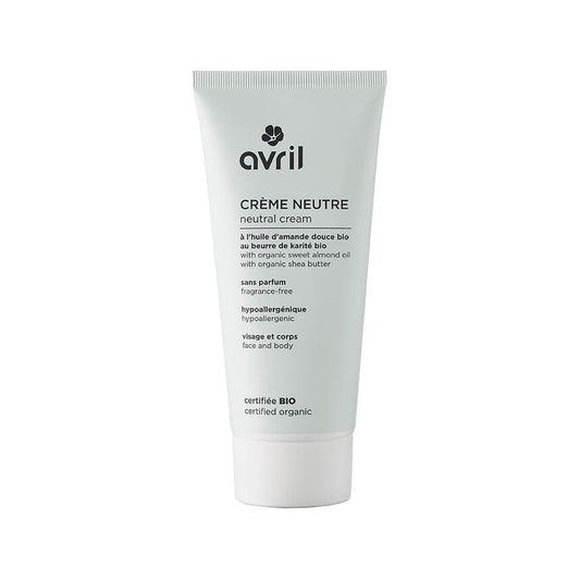 Avril Neutral cream with sweet almond oil and organic shea butter Face and body 200ml (6.76fl oz) - FrenchBeautyHub