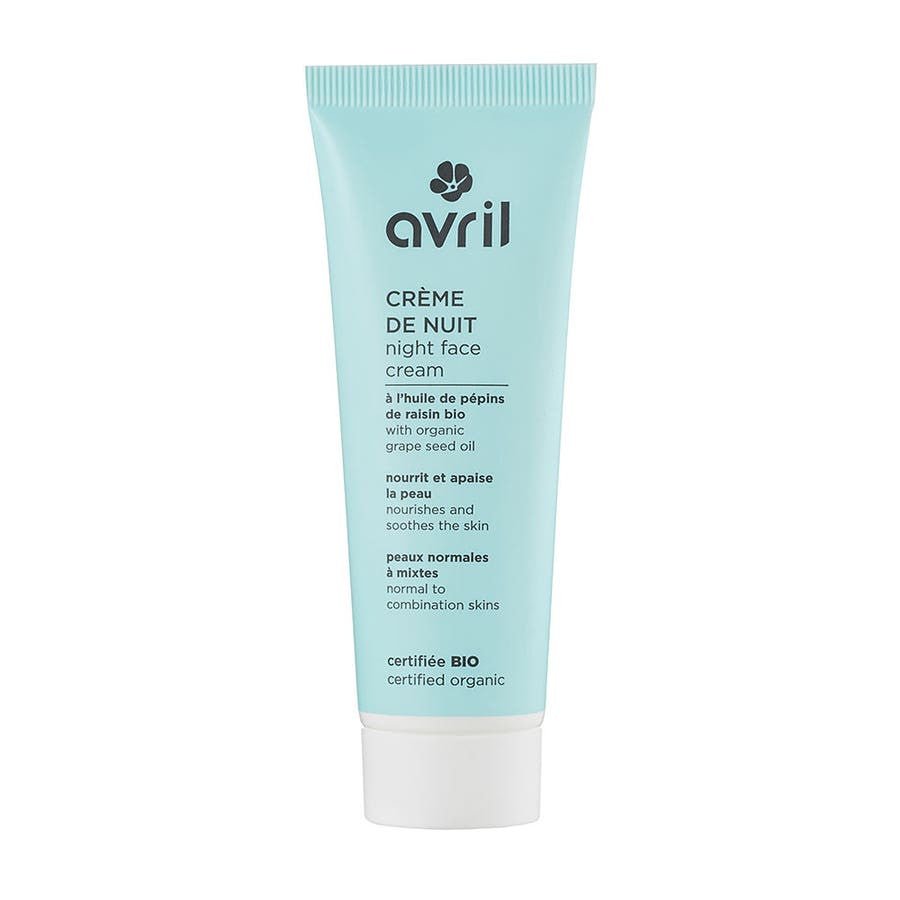 Avril Night cream with organic grape seed oil Normal to combination skin 50ml (1.69fl oz) - FrenchBeautyHub