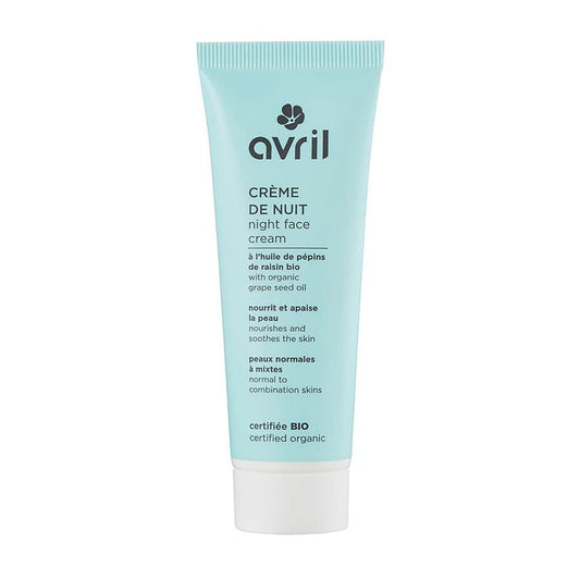 Avril Night cream with organic grape seed oil Normal to combination skin 50ml (1.69fl oz) - FrenchBeautyHub