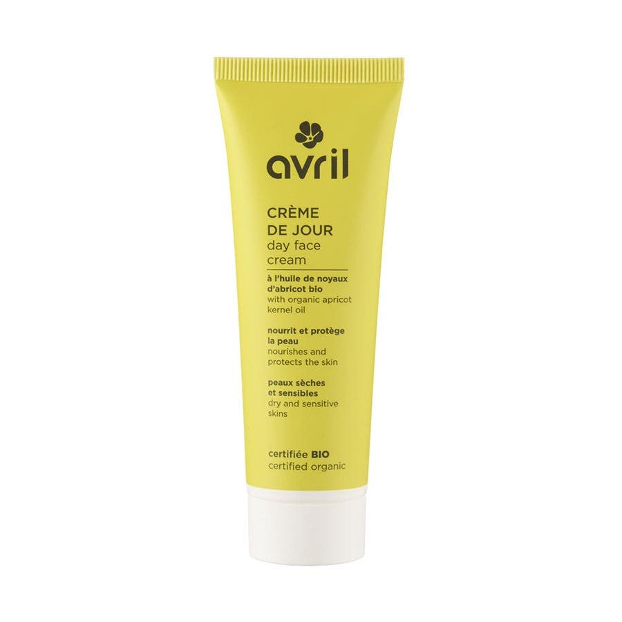 Avril Organic apricot kernel oil day cream dry and sensitive skin 50ml (1.69fl oz) - FrenchBeautyHub