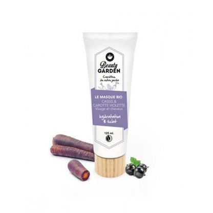 Beauty Garden Organic Blackcurrant Carrot Face and Hair Mask - Hydrating 125ml (4.22fl oz) - FrenchBeautyHub