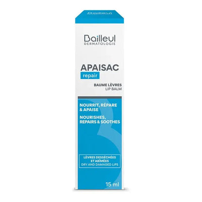 Biorga Apaisac Lip Balms Sensitive, Dry, and Fragile Skin 15ml (0.50fl oz) - FrenchBeautyHub