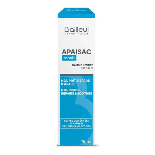 Biorga Apaisac Lip Balms Sensitive, Dry, and Fragile Skin 15ml (0.50fl oz) - FrenchBeautyHub