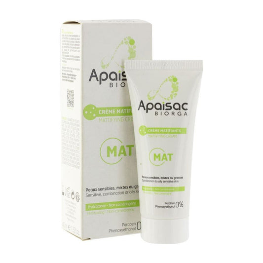 Biorga Apaisac Matifying and Moisturising Emulsion 40ml (1.35 fl oz) - FrenchBeautyHub