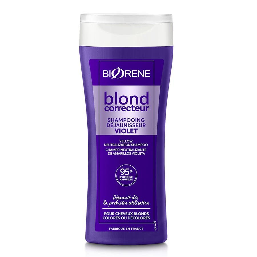Biorne Blond Corrector Violet Dejauner Shampoo Blonde hair, Coloured hair, Bleached hair 200ml (6.76fl oz) - FrenchBeautyHub