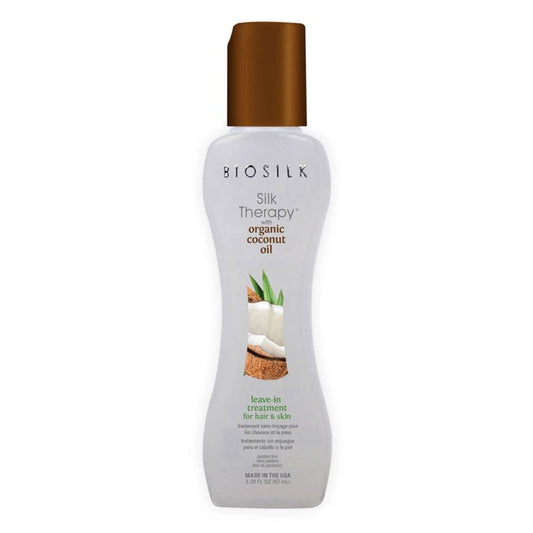 Biosilk Silk Therapy Coconut Oil Leave - In Hair and Skin Treatment 67ml (2.26fl oz) - FrenchBeautyHub